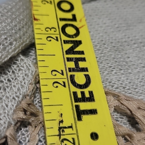 Kerisma Bohemian Woven Tan Long Sleeve Sweater - Picture 4 of 7